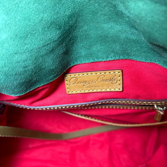 Dooney & Bourke Italian Florentine Leather Large Satchel Bag Natural - Picture 10 of 16